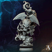 Undead Demi Lich, Flameskull Monster Mini | 28mm,32mm,54mm,75mm,100mm Scales | Dungeons & Dragons Pathfinder | DnD 5e gift idea, RPG figure - Only-Games