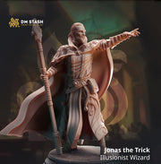 Human Illusionist Wizard, Warlock, Sorcerer PC / NPC Resin Figure | 28mm, 32mm,54mm,75mm, 100mm Scales | Dungeons and Dragons  5E | DM Stash - Only-Games