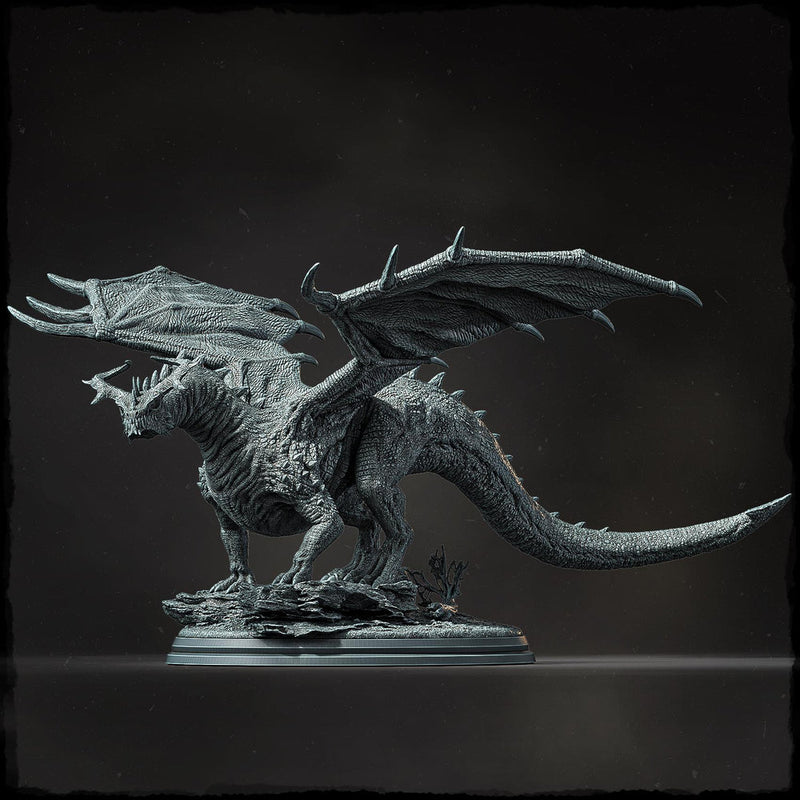 Chromatic Dragon (4 sizes) D&D  Unpainted Miniature |  250mm Long, 250mm Wing Span | Resin Dragon Statue | Figurine  Dungeons and Dragons 5e - Only-Games