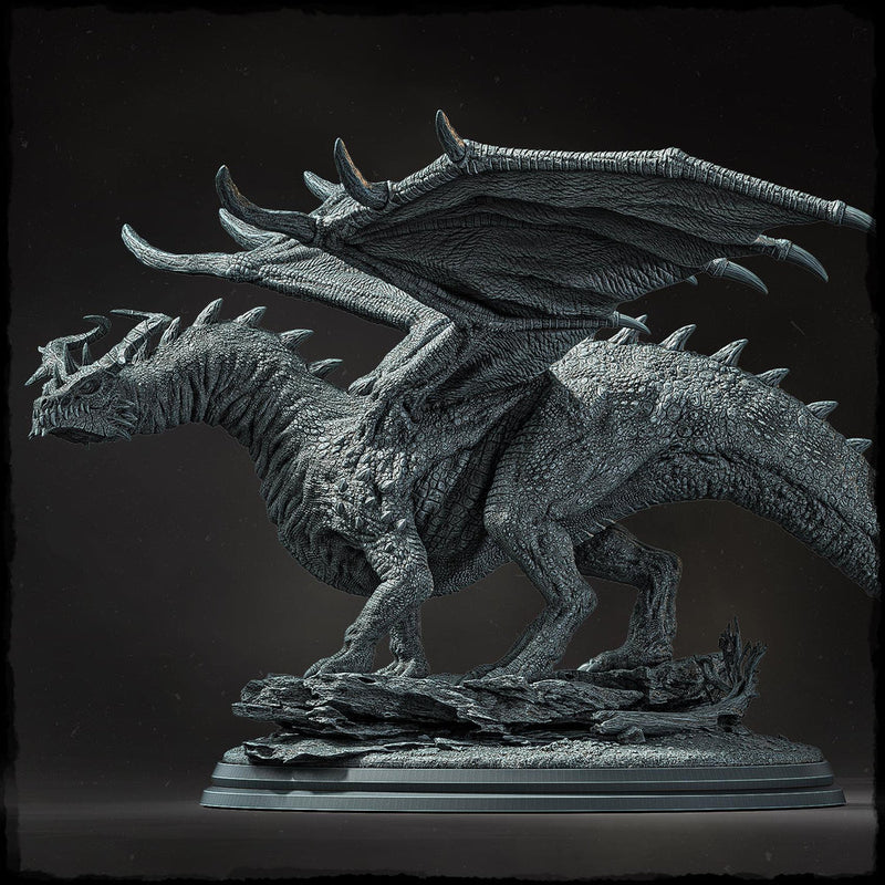 Chromatic Dragon (4 sizes) D&D  Unpainted Miniature |  250mm Long, 250mm Wing Span | Resin Dragon Statue | Figurine  Dungeons and Dragons 5e - Only-Games