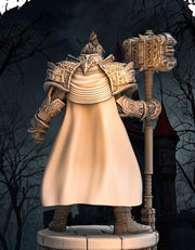 Human Cleric, Paladin Fighter Maul and Platemail | Unpainted Miniature | 5 Sizes /Scales |DnD - Only-Games