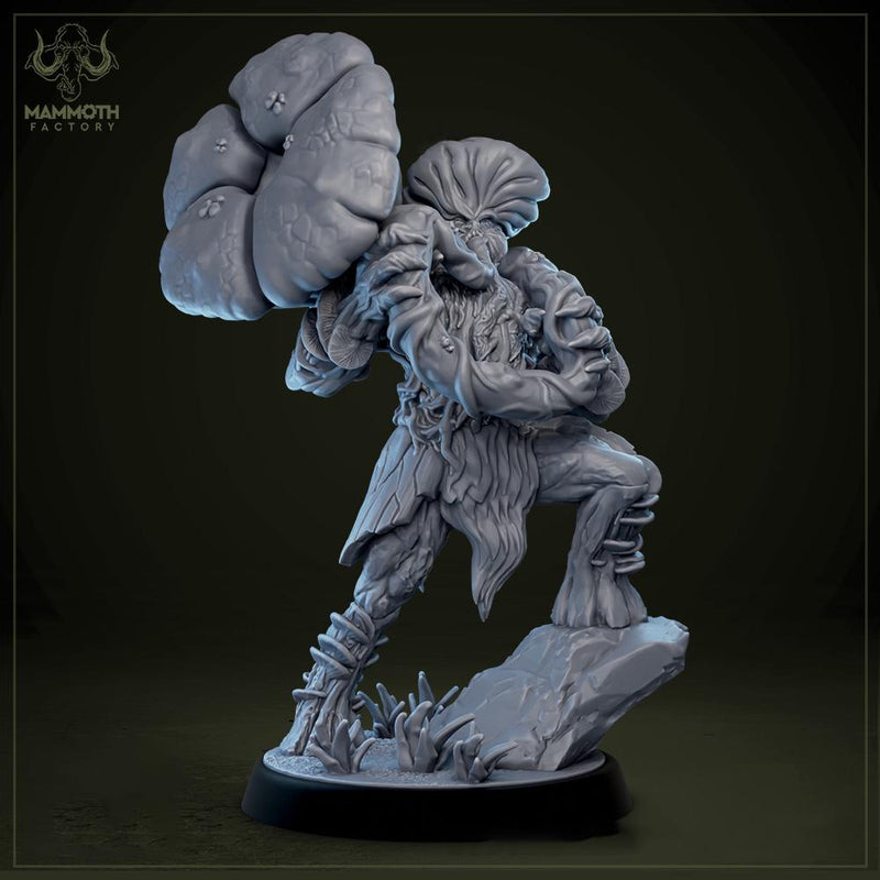 Myconid Adult, fungus ones,  fungus folk, Unpainted Resin Miniature  | 28mm, 32mm,54mm,75mm,100mm  | Dungeons and Dragons | Mammoth Factory - Only-Games
