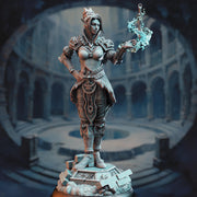 Female Half Elf Sorcerer,Warlock, Psionic Arcane Trickster Miniature | 28mm,32mm,54mm,75mm, 100mm Scales | Dungeons and Dragons 5E DM Stash - Only-Games