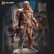 Male Elf / Half-Elf, Rogue, Fighter Swashbuckler PC NPC D&D | 28mm, 32mm,54mm,75mm,100mm Scales | Dungeons and Dragons Pathfinder | DM Stash - Only-Games