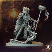 Human Female Sorcerer Warlock Cleric Necromancer |28mm,32mm,54mm,75mm,100mm Scales| Dungeons and Dragons | Pathfinder | Archvillain Games - Only-Games