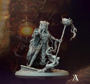 Human Female Sorcerer Warlock Cleric Necromancer |28mm,32mm,54mm,75mm,100mm Scales| Dungeons and Dragons | Pathfinder | Archvillain Games - Only-Games