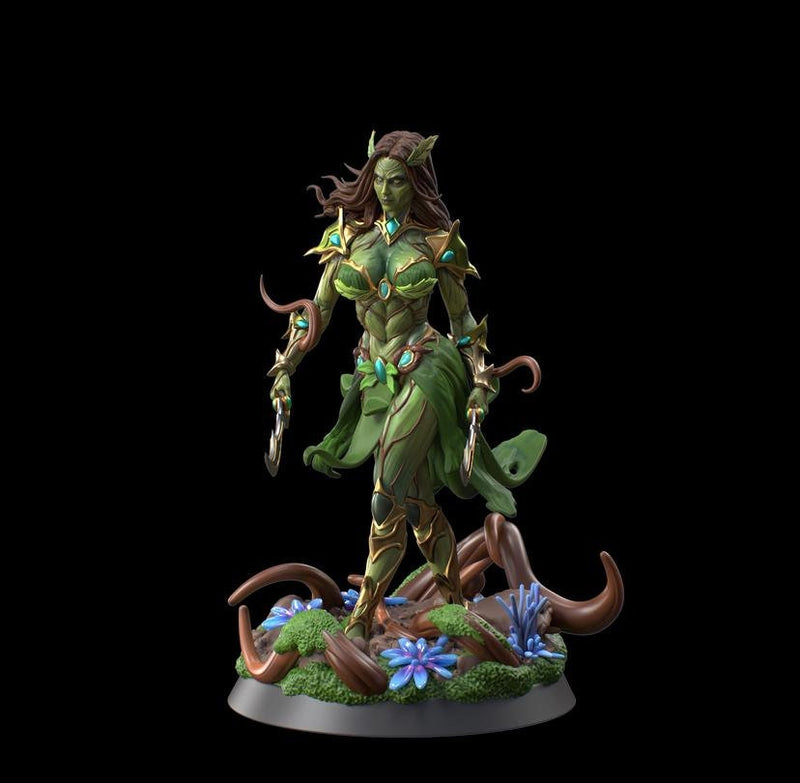 Female Fey Druid Circle of Land with Dual Scimitars, Fey Warlock | 28mm, 32mm,54mm,75mm, 100mm Scales | Dungeons & Dragons  5E | DM Stash - Only-Games
