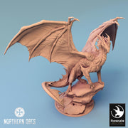 Silver Dragon (4 sizes) D&D Unpainted Resin Miniature | 297mm Wing Span, 249mm Height | Great gift Dungeons and Dragons 5e Pathfinder | - Only-Games