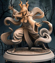 Tiefling Female Monk, Sorcerer PC NPC Miniature NSFW Topless versions | 28mm,32mm,54mm,75mm,100mm Scales |DnD 5e - Only-Games