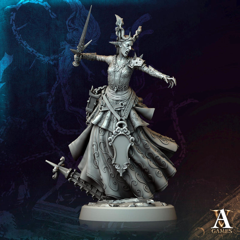 Hag, Witch, Sorcerer, Warlock, Undead, Necromancer | 28mm,32mm,54mm,75mm,100mm Scales| Dungeons and Dragons | Pathfinder | Archvillain Games - Only-Games