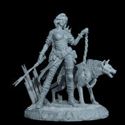 Female Sci-Fi Warrior Soldier, PC NPC Unpainted Resin Miniature | NSFW Topless & Nude versions | 28mm, 32mm,54mm, 75mm, 100mm Scales |DnD 5e - Only-Games