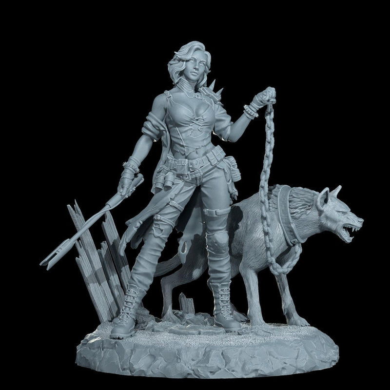 Female Sci-Fi Warrior Soldier, PC NPC Unpainted Resin Miniature | NSFW Topless & Nude versions | 28mm, 32mm,54mm, 75mm, 100mm Scales |DnD 5e - Only-Games