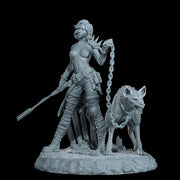 Female Sci-Fi Warrior Soldier, PC NPC Unpainted Resin Miniature | NSFW Topless & Nude versions | 28mm, 32mm,54mm, 75mm, 100mm Scales |DnD 5e - Only-Games