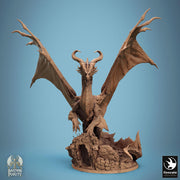 Legendary Dragon (4 sizes) D&D Miniature | 290mm Wing Span, 217mm Height | Resin Figurine | Dungeons and Dragons 5e Pathfinder | Great gift - Only-Games