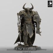 Oathbreaker Paladin, Fighter,Soldier Spear and Shield, DnD Unpainted Miniature| 28mm, 32mm,54mm,75mm,100mm Scales | Dungeons & Dragons - Only-Games