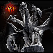 Tiamat God Dragon Queen of Chaos (3 sizes) D&D Miniature | 360mm Wing Span,175mm Height | Resin Figurine |Dungeons and Dragons 5e Pathfinder - Only-Games