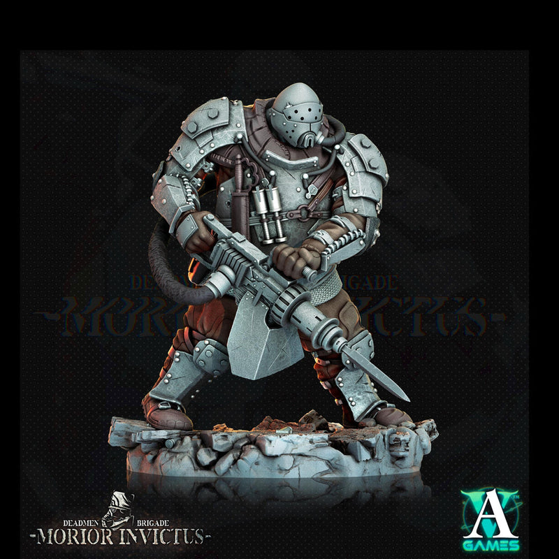 Sci-Fi Miniature Army Veterans | Base sizes: 25mm.32mm,40mm,65mm,80mm (see description) | Resin Mini | Morior Iron Guard | Archvillain Games - Only-Games