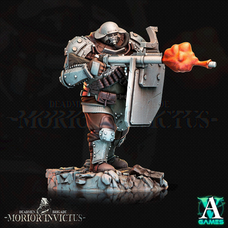 Sci-Fi Miniature Army Veterans | Base sizes: 25mm.32mm,40mm,65mm,80mm (see description) | Resin Mini | Morior Iron Guard | Archvillain Games - Only-Games