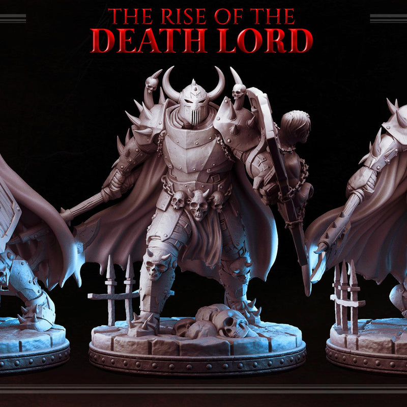 Death Knight, Oathbreaker Paladin Axe and Cadaver Shield PC NPC | 28mm,32mm,54mm, 75mm, 100mm Scales| Dungeons & Dragons| Pathfinder | - Only-Games