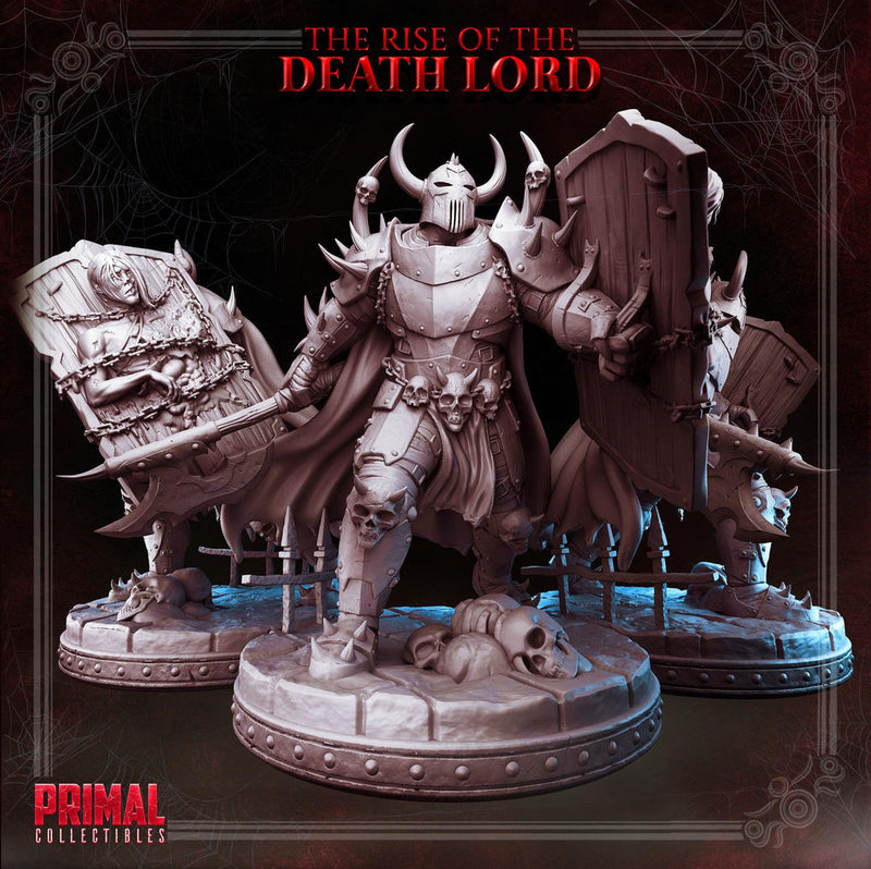 Death Knight, Oathbreaker Paladin Axe and Cadaver Shield PC NPC | 28mm,32mm,54mm, 75mm, 100mm Scales| Dungeons & Dragons| Pathfinder | - Only-Games