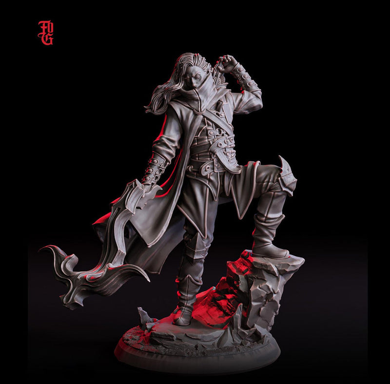 Elven Rogue, Ranger, Fighter Crossbow Expert | 28mm,32mm,54mm,75mm,100mm Scales |Player Character Mini | D&D 5e Pathfinder | Flesh of Gods - Only-Games