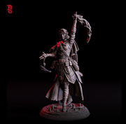 Elf Female Wizard, Sorcerer Warlock PC NPC | Resin Miniature 28mm,32mm,54mm,75mm,100mm Scale |Dungeons & Dragons, Pathfinder | Flesh of Gods - Only-Games