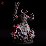 Oni Demon Fiend ( 5 sizes ) | 28mm,32mm,54mm,75mm,100mm Scale  - Boss Monster Mini - Minis - D&D 5e - Pathfinder Figurine | Flesh of Gods - Only-Games