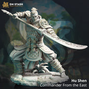 Human Fighter Polearm Battlemaster, Paladin | Miniature | 28mm, 32mm, 54mm,75mm, 100mm Scales | Pathfinder Figure | DnD Figurine unpainted | - Only-Games
