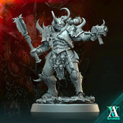 Sci-Fi Miniature Chaos Space Knight, Orbita Hellscape Legions Marauder | 28mm,32mm, 54mm, 75mm,100mm Scales | Resin Mini | Archvillain Games - Only-Games