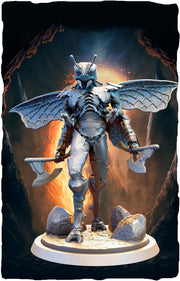 Thri-Kreen Fighter, Insect Folk, Miniature | 28mm,32mm,54mm,75mm,100mm Scales | Dungeons & Dragons Pathfinder | DnD 5e gift idea, RPG figure - Only-Games