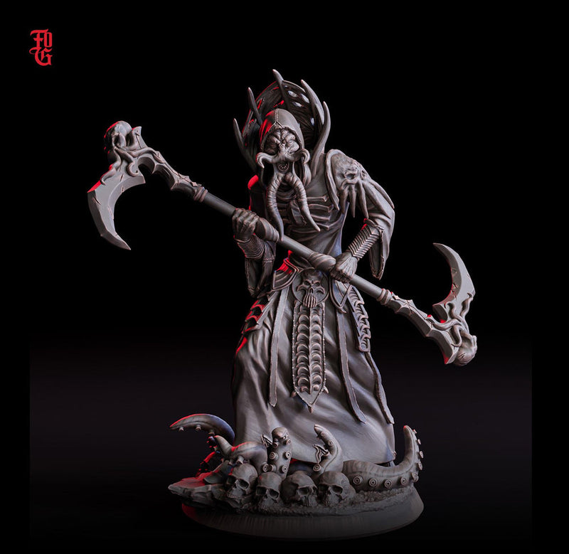 Mind Flayer, Illithid  Overseer mini | 28mm,32mm,54mm,75mm,100mm Scales | Dungeons & Dragons | Pathfinder DnD 5e | Mindflayers | Mindflayer - Only-Games