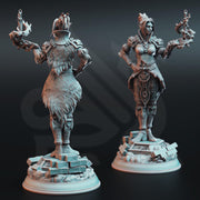 Female Half Elf Sorcerer,Warlock, Psionic Arcane Trickster Miniature | 28mm,32mm,54mm,75mm, 100mm Scales | Dungeons and Dragons 5E DM Stash - Only-Games