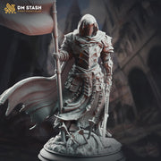 Human Fighter, Paladin, Ranger PC / NPC D&D 5e | Unpainted Miniature | 28mm, 32mm, 54mm,75mm, 100mm Scales | Pathfinder Figure | DnD Gift | - Only-Games