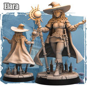 Human Female Wizard, Warlock, Sorcerer PC NPC | 28mm, 32mm,54mm, 75mm, 100mm Scale Resin Miniature | Dungeons and Dragons | - Only-Games
