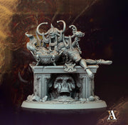 Human Female Sorcerer Warlock Cleric Necromancer |28mm,32mm,54mm,75mm,100mm Scales| Dungeons and Dragons | Pathfinder | Archvillain Games - Only-Games