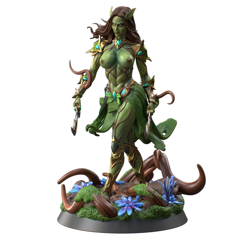 Female Fey Druid Circle of Land with Dual Scimitars NSFW, Warlock | 28mm, 32mm,54mm,75mm, 100mm Scales | Dungeons & Dragons  5E | DM Stash - Only-Games
