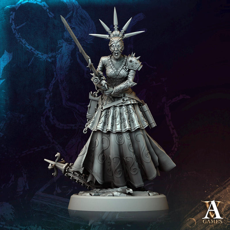 Hag, Witch, Sorcerer, Warlock, Undead, Necromancer | 28mm,32mm,54mm,75mm,100mm Scales| Dungeons and Dragons | Pathfinder | Archvillain Games - Only-Games