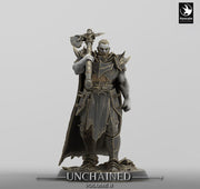Oathbreaker Paladin, Fighter,Soldier Axe, DnD Unpainted Miniature| 28mm, 32mm,54mm,75mm,100mm Scales | Dungeons & Dragons - Only-Games