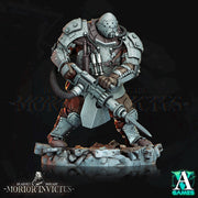 Sci-Fi Miniature Army Veterans | Base sizes: 25mm.32mm,40mm,65mm,80mm (see description) | Resin Mini | Morior Iron Guard | Archvillain Games - Only-Games