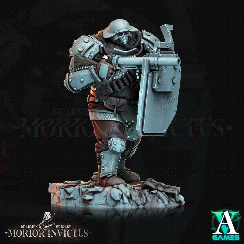 Sci-Fi Miniature Army Veterans | Base sizes: 25mm.32mm,40mm,65mm,80mm (see description) | Resin Mini | Morior Iron Guard | Archvillain Games - Only-Games
