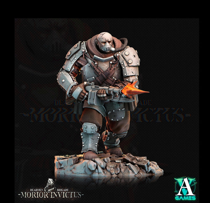 Sci-Fi Miniature Army Veterans | Base sizes: 25mm.32mm,40mm,65mm,80mm (see description) | Resin Mini | Morior Iron Guard | Archvillain Games - Only-Games