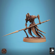 Skeleton Persian Warrior Spear  | Undead Unpainted miniature DnD | 28mm, 32mm, 54mm, 75mm,100mm | Pathfinder | Rescale Miniatures - Only-Games