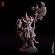Orc Fighter Monk Barbarian Great Battle Axes D&D 5e | Scales: 28mm, 32mm ,54mm, 75mm,100mm  Megaboss | Dungeons and Dragons | Pathfinder - Only-Games