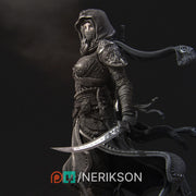 Human Female Rogue, Assassin, also No Mask PC / NPC DnD, Unpainted | 6 Sizes/Scales - Only-Games