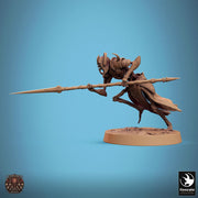 Skeleton Persian Warrior with Spear | Undead Unpainted miniature DnD | 28mm, 32mm, 54mm, 75mm,100mm | Pathfinder | Rescale Miniatures - Only-Games