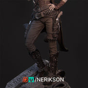 Human Female Gunslinger Fighter PC / NPC Unpainted Miniature| 28mm,32mm,54mm,75mm,100mm,140mm Scales | Pathfinder  DnD Figurine | NERIKSON - Only-Games