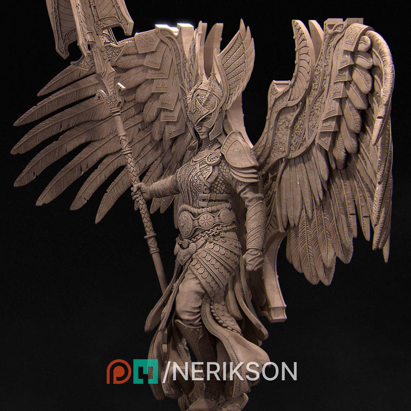 Female Celestial Angel  D&D UNPAINTED Miniature | 28mm, 32mm, 54mm,75mm, 100mm, 140mm Scales | Pathfinder Figure | Figurine | RPG Gift Idea - Only-Games