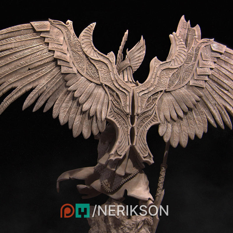 Female Celestial Angel  D&D UNPAINTED Miniature | 28mm, 32mm, 54mm,75mm, 100mm, 140mm Scales | Pathfinder Figure | Figurine | RPG Gift Idea - Only-Games