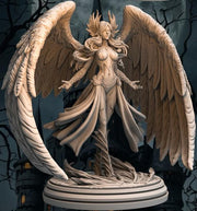 Female Angel Celestial Paladin PC NPC Miniature NSFW Topless versions | 28mm,32mm,54mm,75mm,100mm Scales |  DnD 5e | Unpainted figure - Only-Games