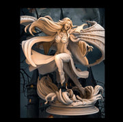 Female Vampire Lord Strahd NPC Miniature NSFW Topless versions | 28mm,32mm,54mm,75mm,100mm Scales | Dungeons & Dragons DnD 5e - Only-Games